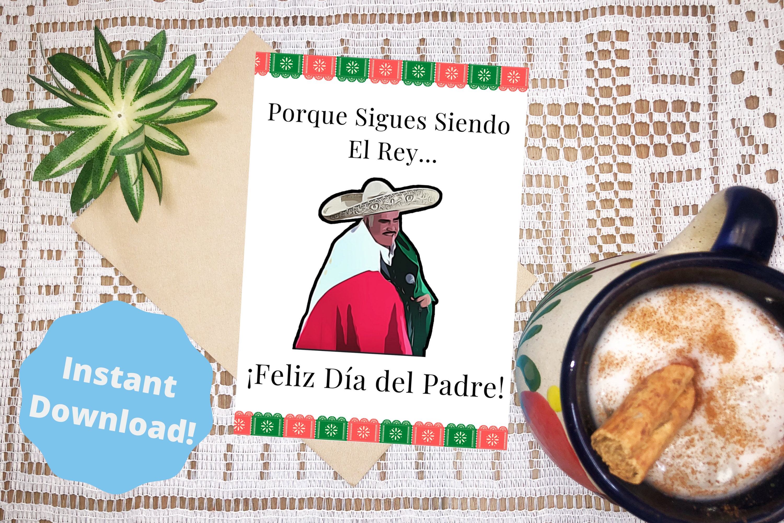 Latino Fathers Day Card Digital Downloadable Printable Etsy España