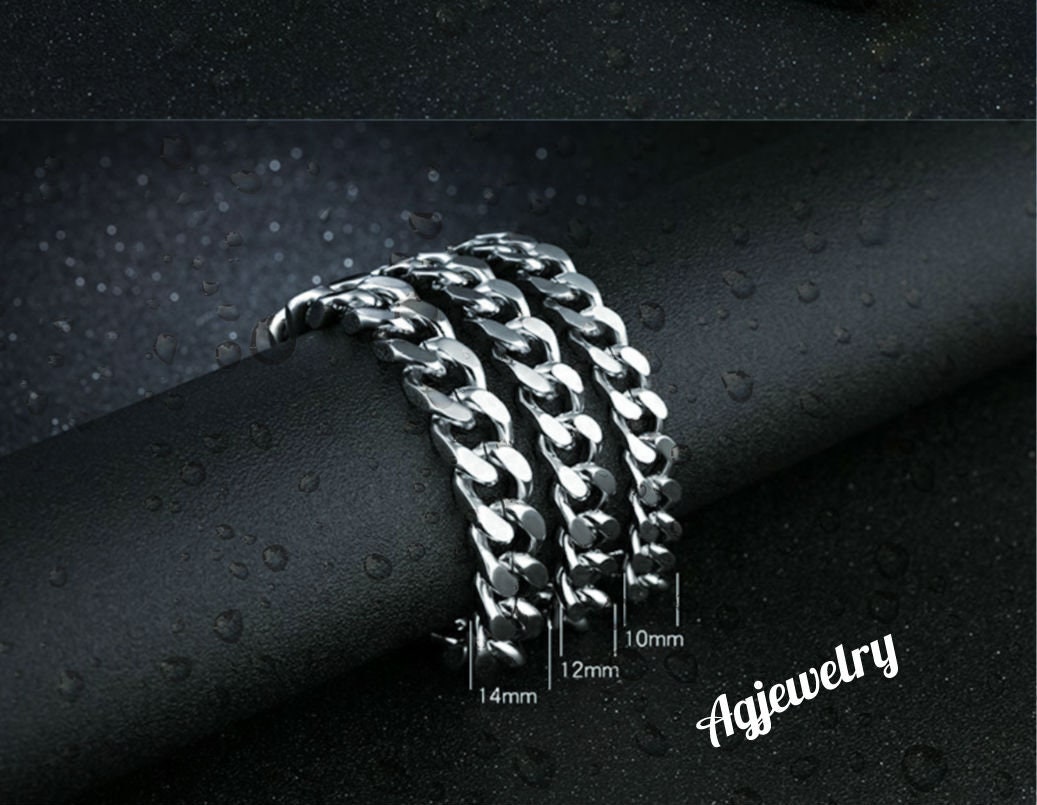 1pc Luxury Stainless Steel Broad Chain Bracelet With Drip Glaze &  Multicolor Rhinestone Inlay For Men's Party Wear