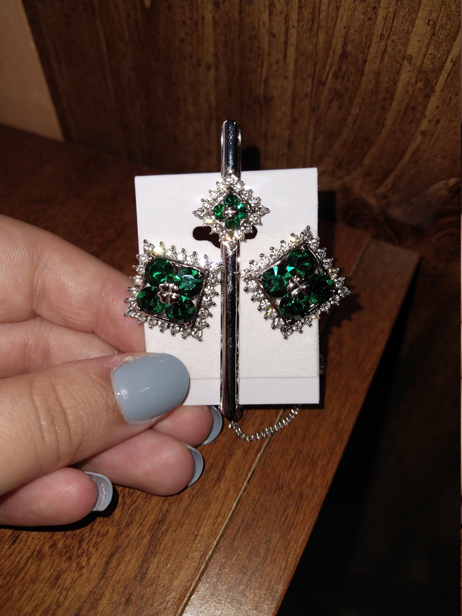 Emerald Green Tie Clip and Cufflinks Etsy