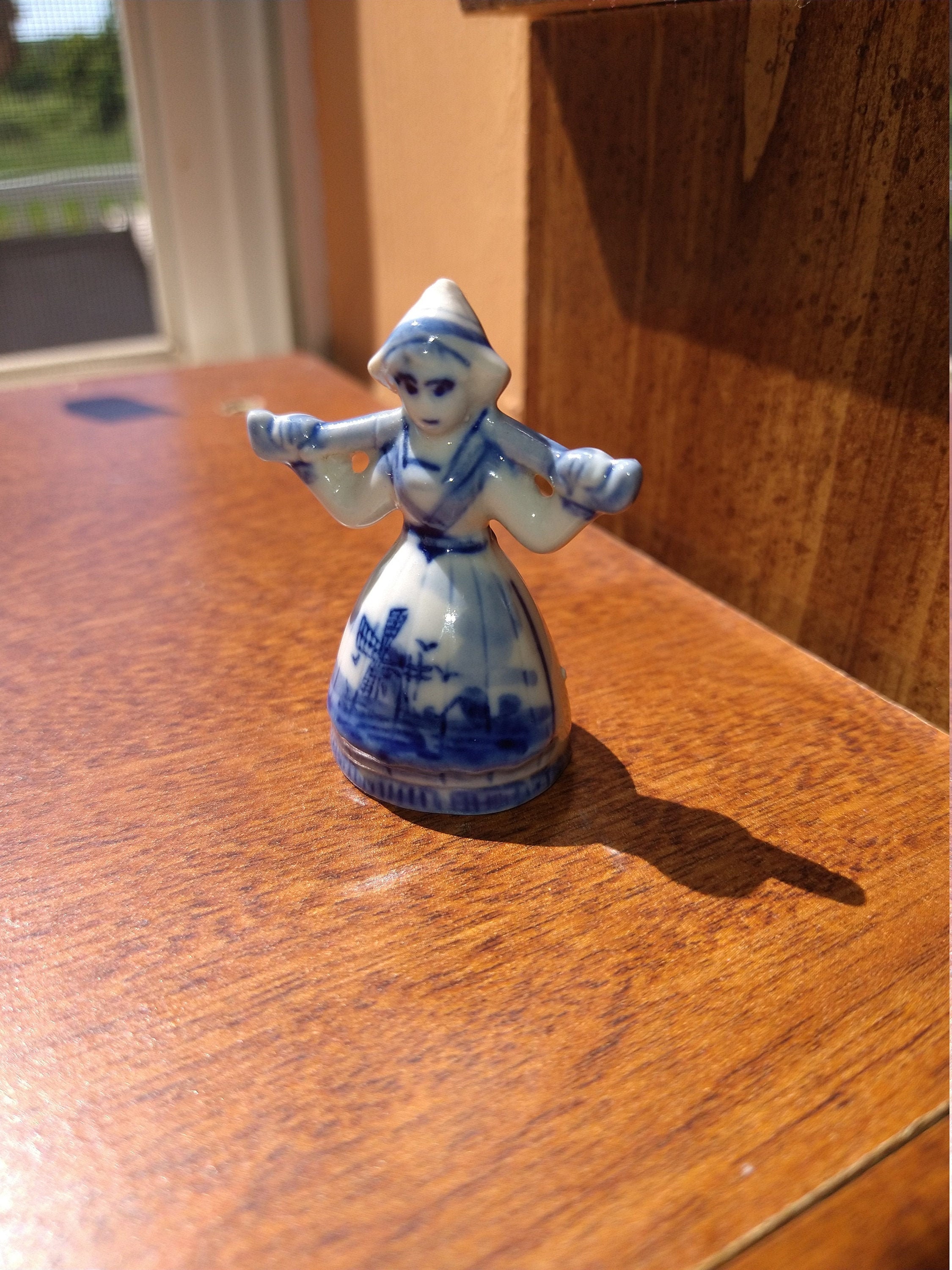 Vintage Blue Delft Porcelain Holland Dutch Figurine Etsy