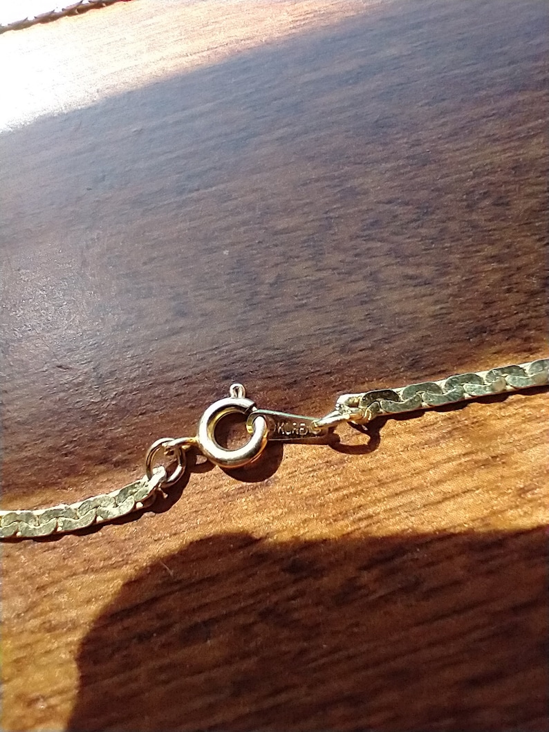 Vintage Korea Stamped Gold Tone Chain Etsy