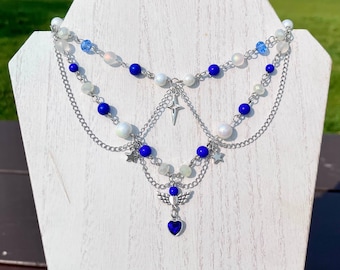 Sophie-ketting, huilt op bewegende kasteel geïnspireerde ketting, kralen, ketting, ster, studio ghibli