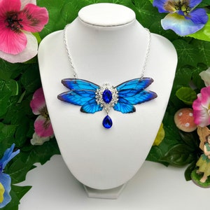 Fee Flügel Halskette, Schmetterling Anhänger, Cottagecore, Fantasy, fairy kei, fairy Grunge, fairycore