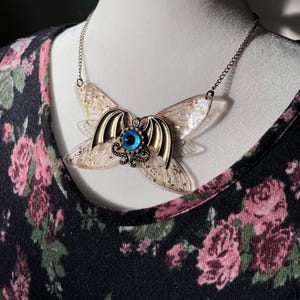 Wings pendant necklace, woodland, cottagecore, fantasy, fairy kei, fairy grunge, fairycore