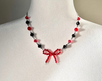 Kiki’s necklace inspired, kikis delivery service, studio ghibli, beaded necklace