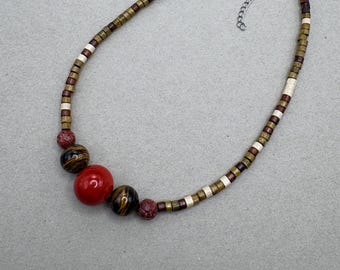 Varang inspired necklace, fire and ash, avatar