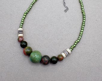 Neytiri inspired necklace, fire and ash, avatar