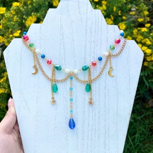 Howls Necklace Inspired, Howls Moving Castle, Beaded Necklace, Studio ...