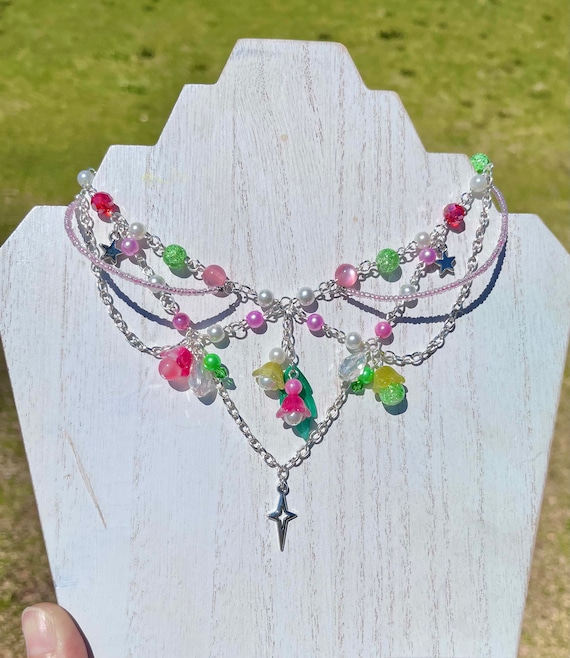 Chihiro Necklace Inspired, Spirited Away, Studio Ghibli, Beaded