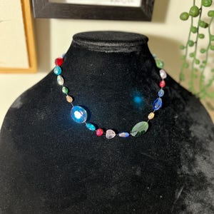 Howls necklace inspired, howls moving castle, beaded necklace, studio ghibli, jewelry