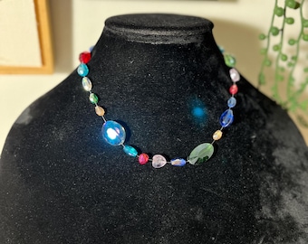Howls necklace inspired, howls moving castle, beaded necklace, studio ghibli, jewelry