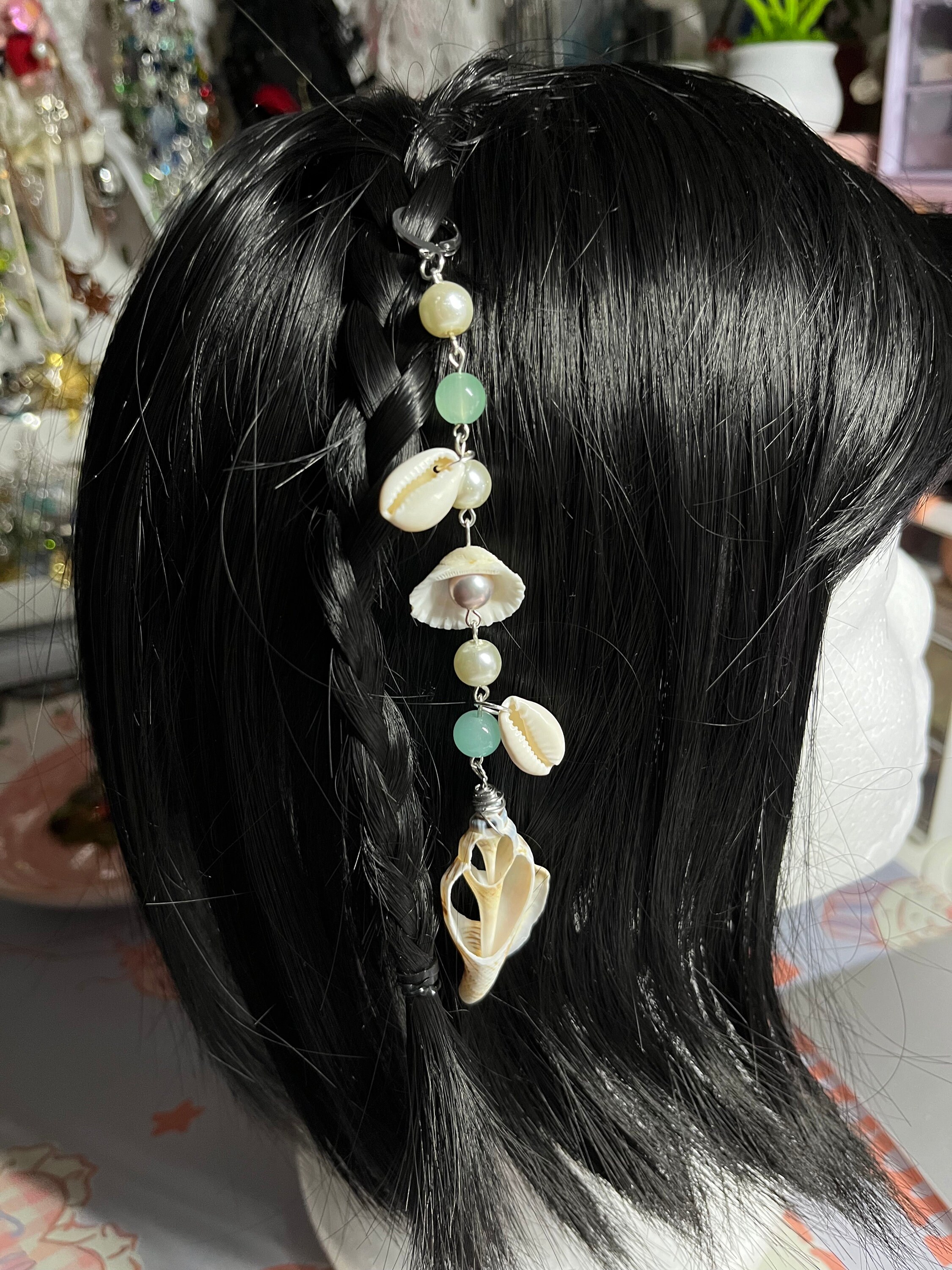 Shell Hair Accessory Seashell Hair Charms, Shell Hair Accessories, Ocean Themed Jewelry ...