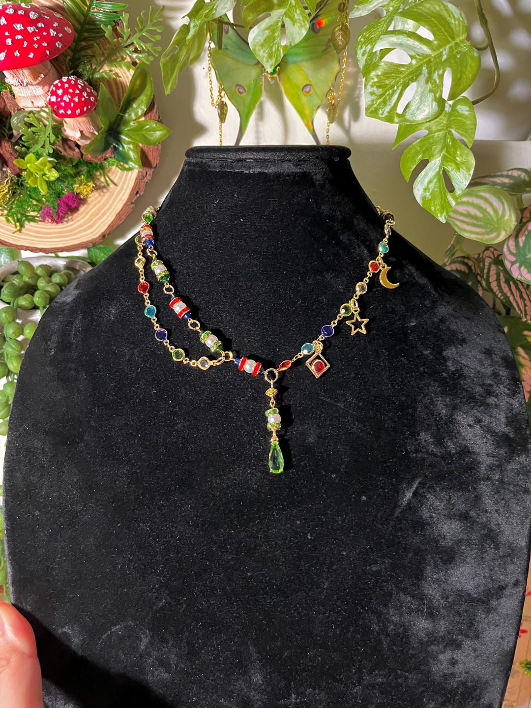 Howls Necklace Inspired, Howls Moving Castle, Beaded Necklace, Studio ...