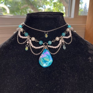 Tsireya necklace inspired, layered necklace, Metkayina clan, shell necklace