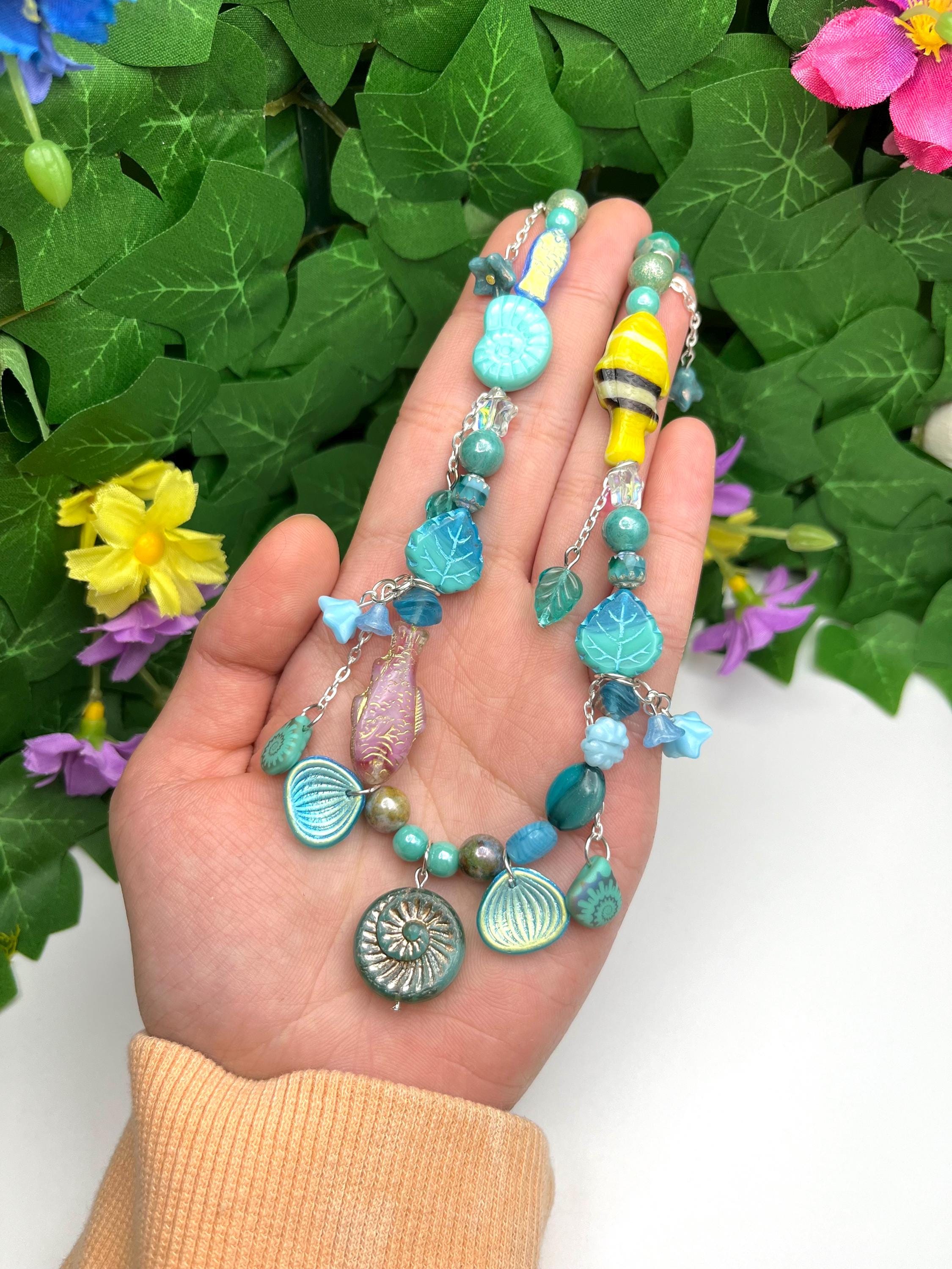 Under the Sea Necklace, Beaded Necklaces, Frutiger Aero