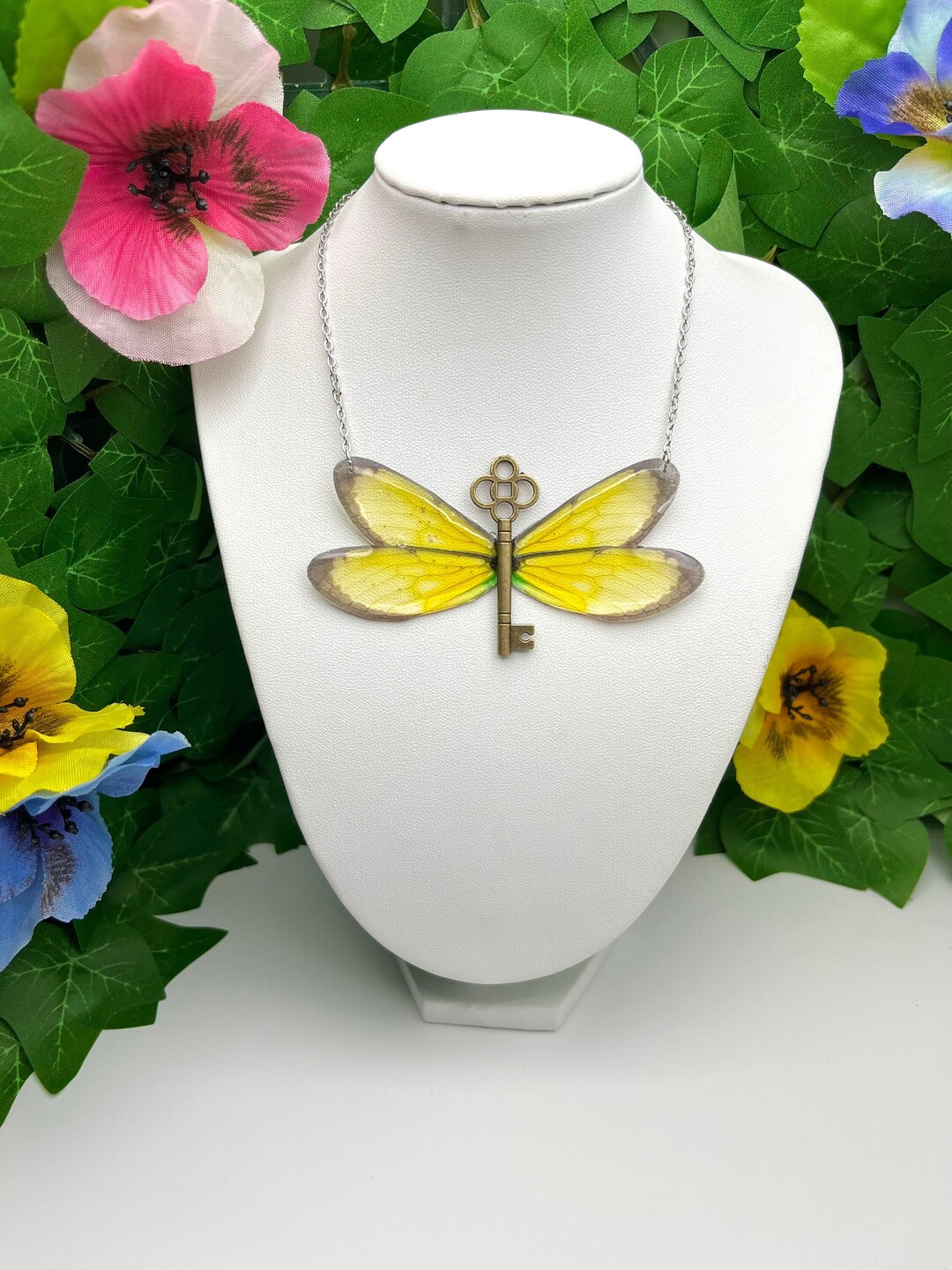 Fairy Wing Key Necklace, Fairy Wings Pendant, Cottagecore, Fantasy ...