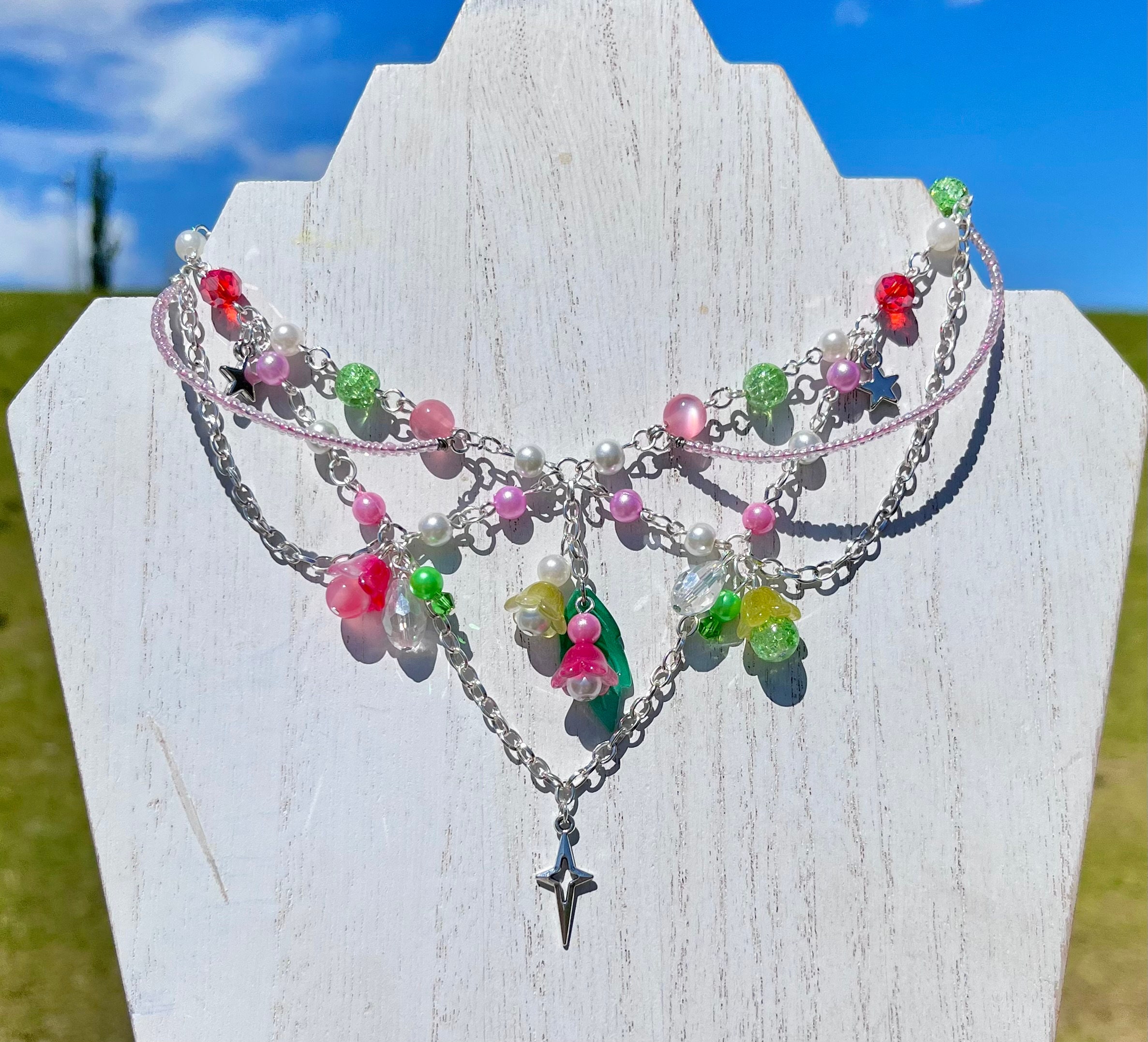 Chihiro Necklace Inspired, Spirited Away, Studio Ghibli, Beaded