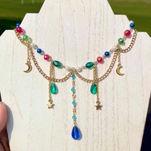 Howls Necklace Inspired, Howls Moving Castle, Beaded Necklace, Studio ...