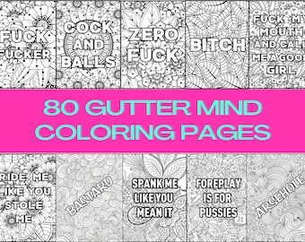 Dirty Swear Word Coloring Pages - Adult coloring book