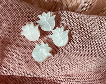 Blooming Tulip Studs | Spring Tulip Earrings | Tulip Studs | Purple Pink Red White Tulip Earrings | Acrylic Earrings | Laser Cut Earrings