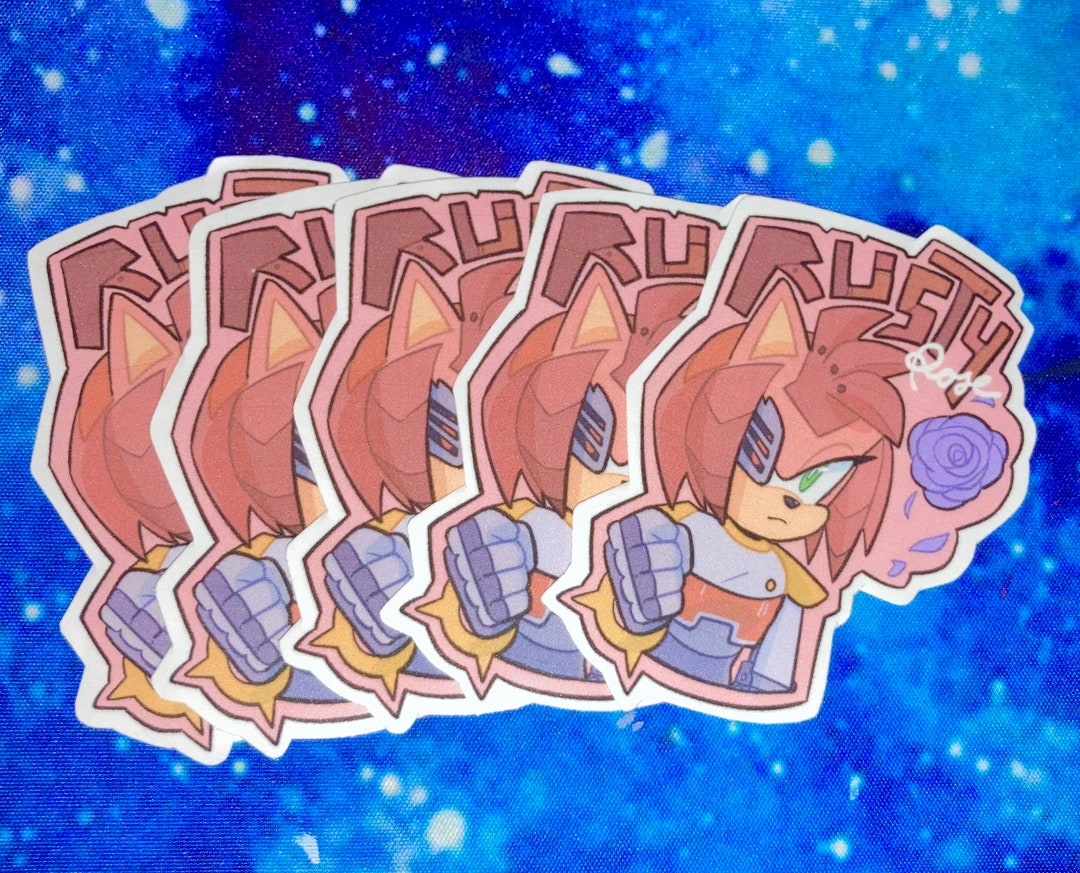 Angry Metal Amy Sticker - Angry Metal Amy Sonic Prime - Discover