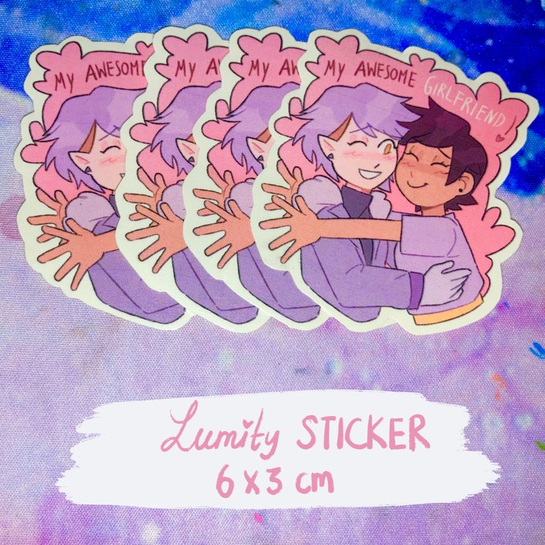 The Owl House Lumity Sticker Hug 