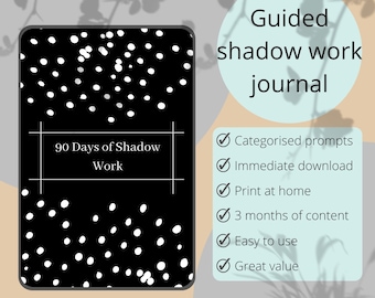 90 Days of shadow work | journal prompts, workbook for every day, Self improvement journaling, self help, emotion work