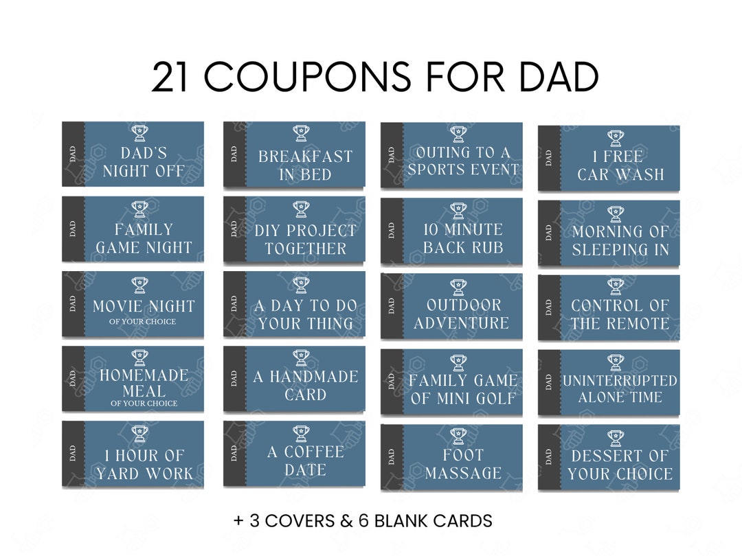 Father #39 s Day Coupons Printable Dad Coupon Book Printable Father #39 s Day Father #39 s Day Coupons Printable Dad Coupon Book Printable Father #39 s Day