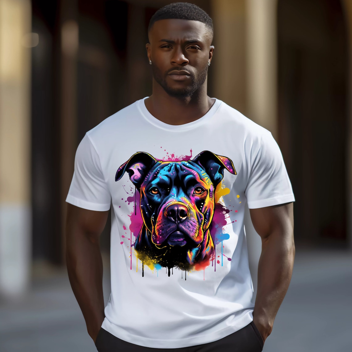 Graffiti Pitbull PNG, Pitbull Digital Design, Pitbull Tshirt Design ...