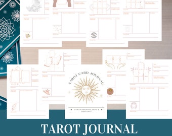Printable Tarot Card Journal | Reading Spread Log (Digital Download)