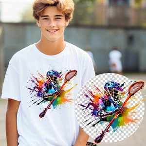 Lacrosse PNG Design, Lacrosse Sublimation Art, Colorful Lacrosse Watercolor, Lacrosse tshirt design, Lacrosse Mom, Lacrosse DTF DTG Vector