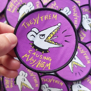 They/them causing mayhem patch image 2