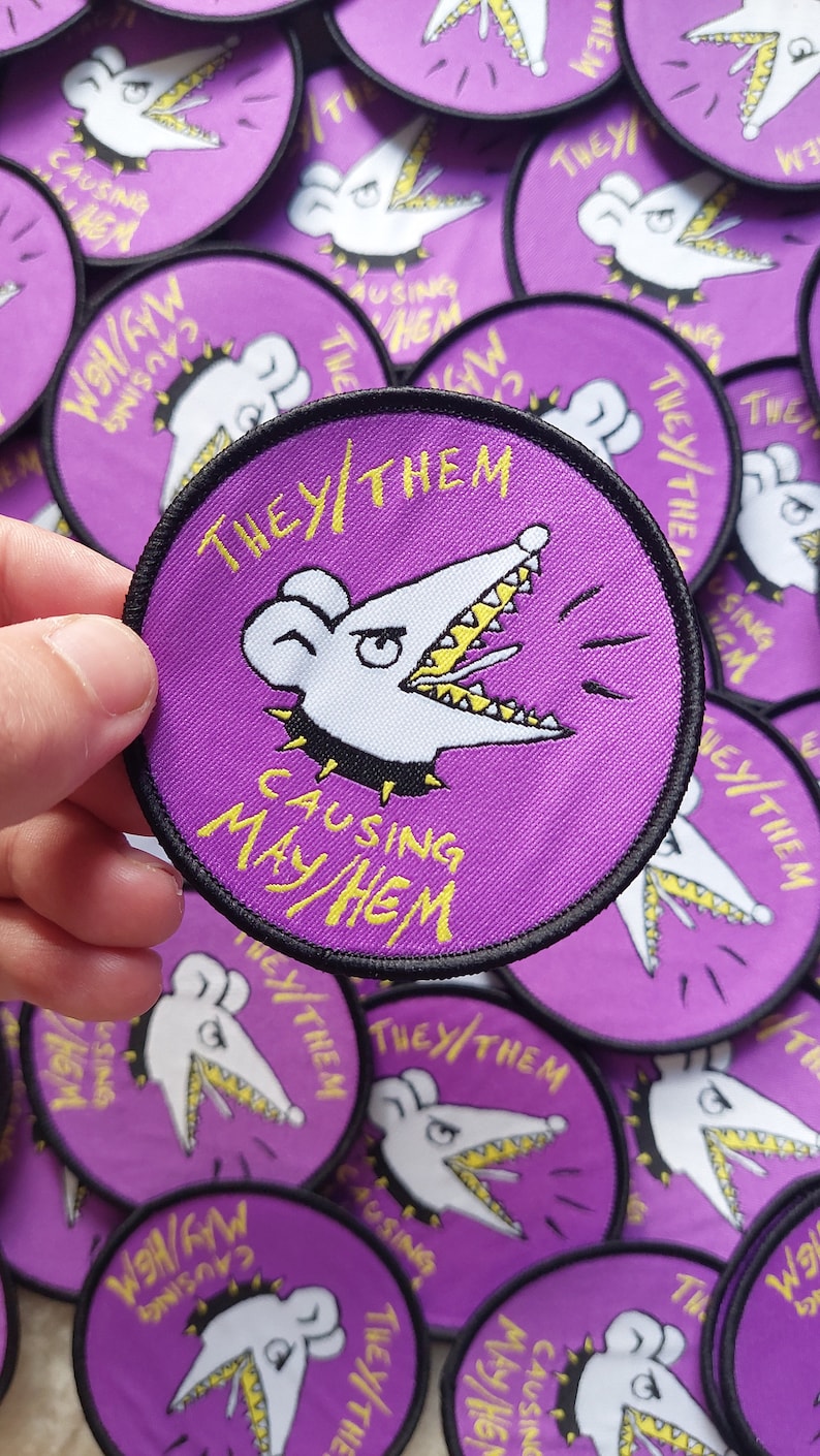 They/them causing mayhem patch image 2