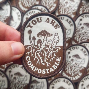 Sie sind kompostierbare Pins/Aufkleber/Patch