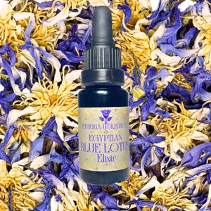True Egyptian Blue Lotus Elixir. Organic Herbal Tincture Extract. Calming & Relaxing