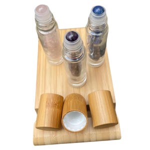 Refillable Crystal Essential Oil or Perfume Rollers. UK seller