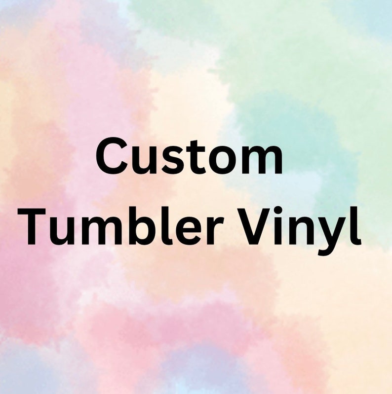 Tumbler Vinyl Wrap 20oz, 30oz, Clear, and White Adhesive Etsy