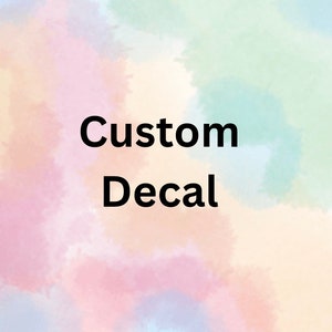 May include: Custom Decal text on a pastel tie-dye background.