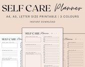 Self Care Planner Printable, Self-Care Journal, Daily Planner, Wellness Planner, Self-Care Kit, Instant Download PDF