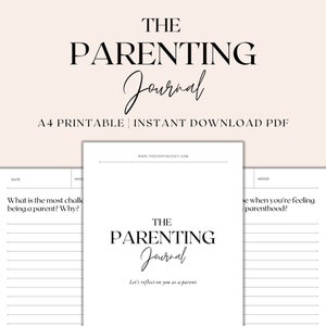 Het ouderschapsdagboek afdrukbaar, dagboekaanwijzingen voor ouders, dagboekaanwijzingen voor ouders, moederschapsdagboek, pdf-bestand direct downloaden