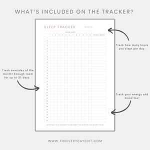 sleep tracker printable, printable sleep journal, sleep journal printable, sleep planner printable, 30 day challenge, 30 day tracker, monthly sleep tracker, daily sleep tracker, hourly sleep tracker