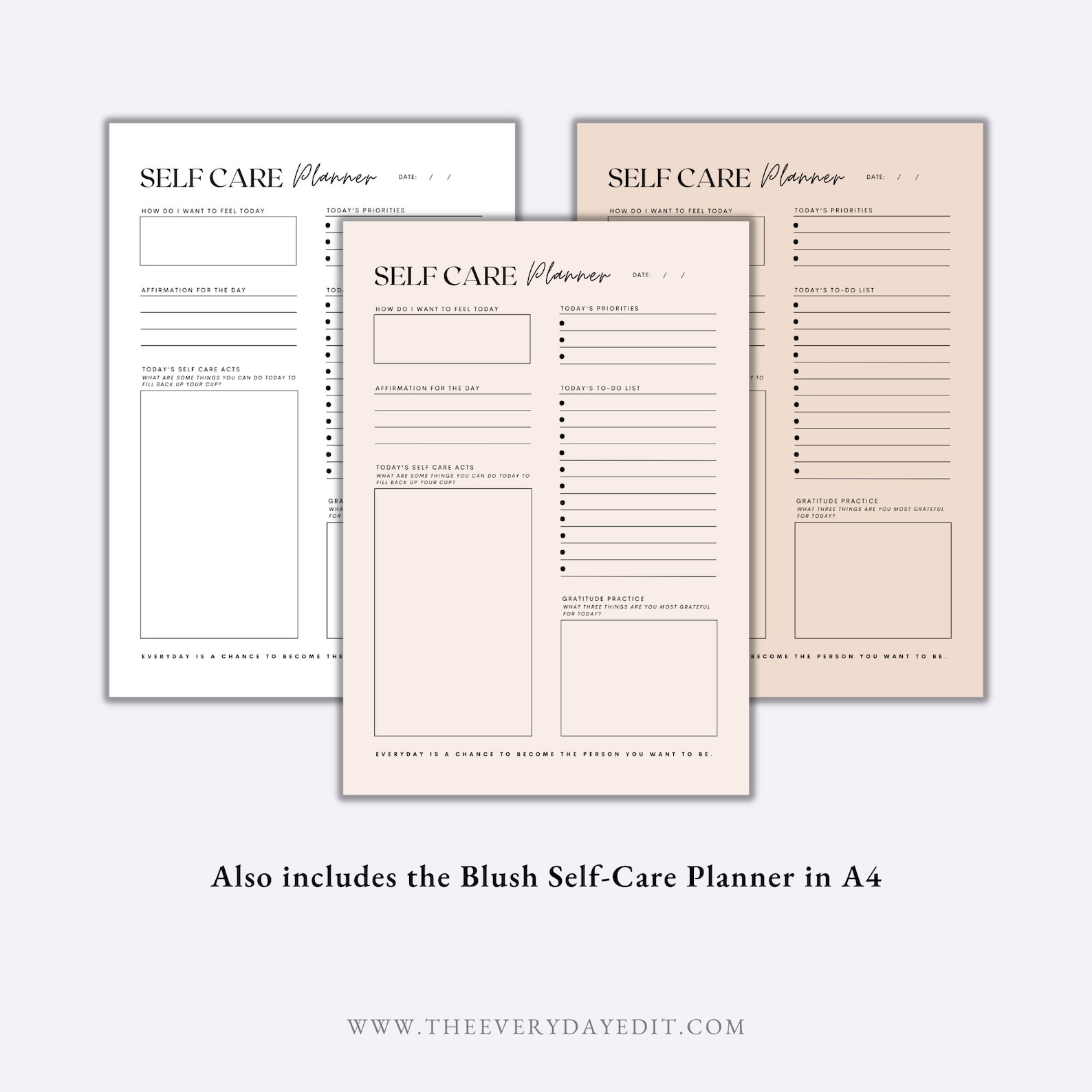 30 Day Self Care Workbook Printable, Self Care Planner Printable, Self ...