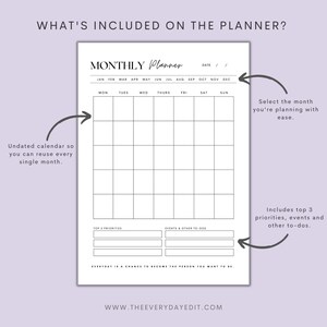 minimalist planner printable