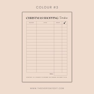 printable christmas shopping tracker