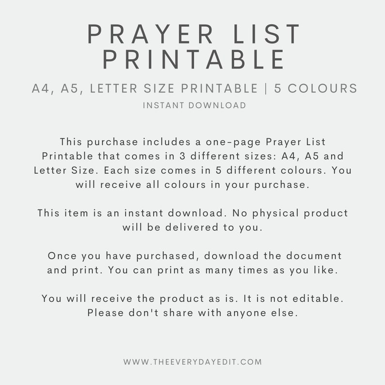 printable prayer list, prayer tracker, prayer list tracker, faith tracker, faith planner, faith journal, prayer journal