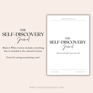 printer friendly journal prompts, printing friendly journal, self discovery journal, minimalist journal printable, minimalist printable, minimal journal prompts, shadow work printable