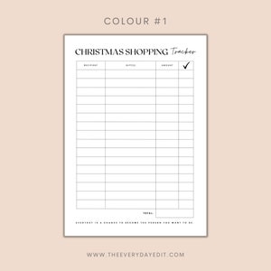 printable christmas shopping tracker