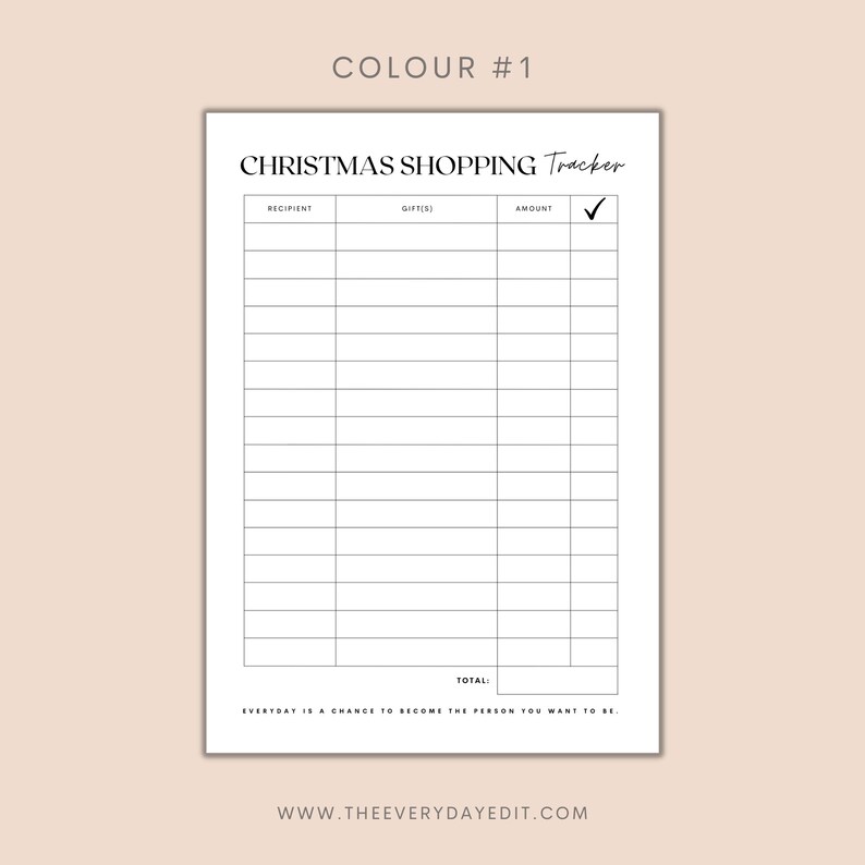 printable christmas shopping tracker