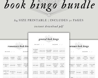 Afdrukbare boekenbingo, boekenuitdaging, leesbingo, readerbingo, leesuitdaging, leesplanner, boekenliefhebber, pdf direct downloaden
