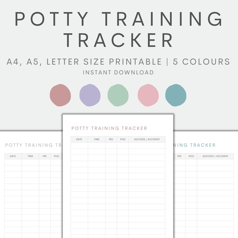 potty training tracker printable